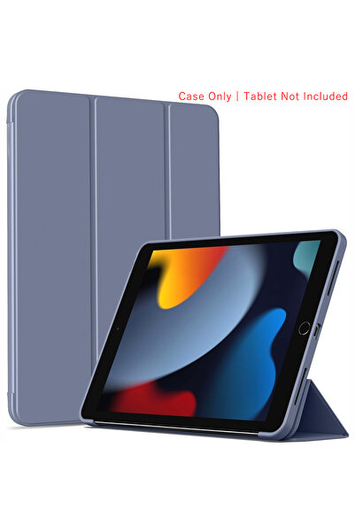 Choice19 iPad 9th 10.2 2021 YT Lavender Purple Tri-fold Flip Case For iPad 7t...