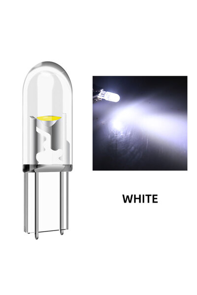 Choice9 20 قطعة بيضاء، 10/20/40 قطعة، مصابيح LED T5 W3W داخلية للسيارة، مؤشر ...