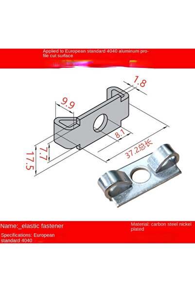 Choice 40S 50PC/LOT Spring Elastic Connector 2020 3030 4040 4545 Series Alumi...