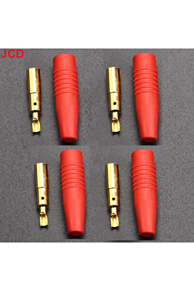 Choice5 Red female JCD 4pcs New 4mm Plugs Gold Plated Musical Speaker Cable W...