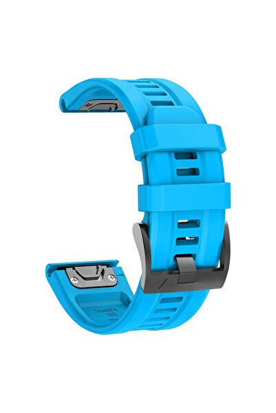 Choice For Fenix 6X 6XPro Blue QuickFit 22mm 26mm Strap for Epix Gen 2 Silico...