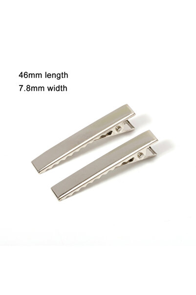 Choice 50pcs 46mm 50Pcs High Quality Metal Hair Alligator Clips Accessories f...