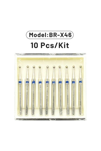 Choice6 BR-X46 AG 1 Box Dental Diamond Burs Drill for High Speed Handpiece De...