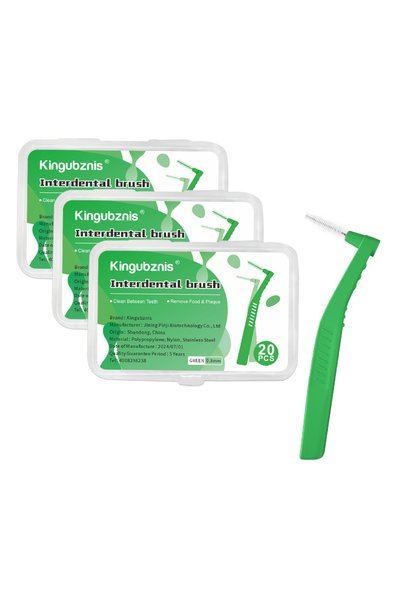Choice5 60pcs 0.8mm Kingubznis Interdental Brush Orthodontics Toothpicks Shor...