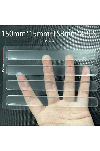 Choice 150X15X3mm 4PCS 100PCS Self Adhesive Silicone Clear Bumpers Wall Prote...