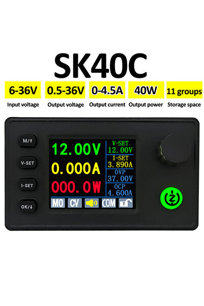 Choice1 محول تيار مستمر SK40C خافض/رافع، 40 واط/90 واط، مزود طاقة مختبري منظم...