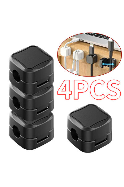 Choice 4 BLACK 36/16/8/4PCS Magnetic Cable Clips Cable Smooth Adjustable Cord...