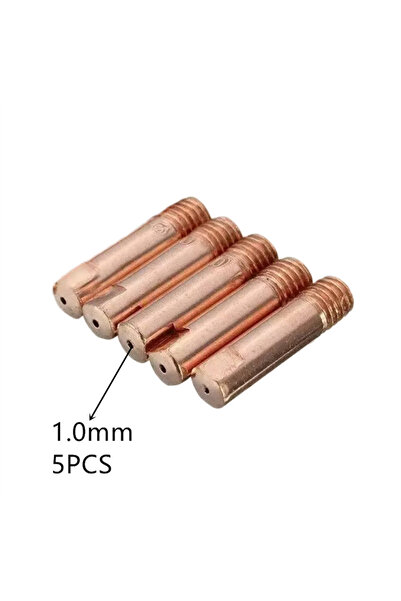 Choice4 1.0mm 5Pcs Tip Nozzle MB-15AK M6*25mm Welding Torch Contact Tip Nozzl...
