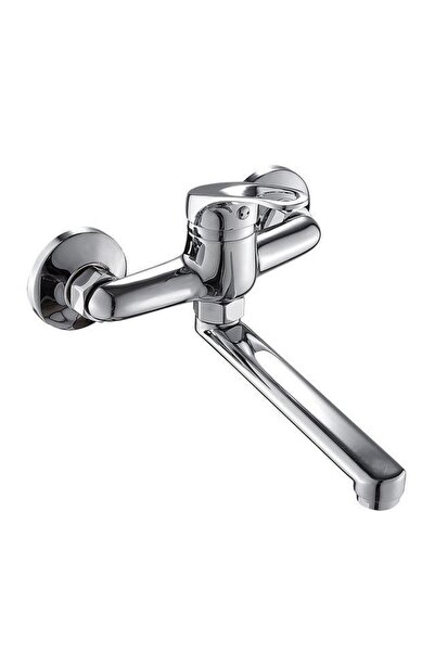 Choice Chrome Kitchen Faucet Mixers Wall Mounted Single Handle Mixer Tap Sink...