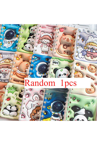 Choice6 A7 random 4pcs/lot Panda Capybara Notebook Cute Portable Note Book Di...