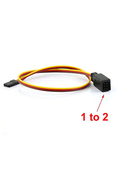 Choice 1 to 2 RC Y line Length 350mm Remote Control Cable Servo Fan Extender ...