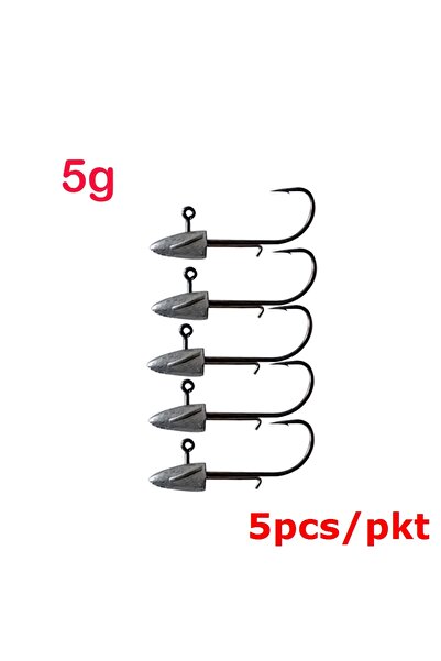 Choice 5g 5pcs 10pcs/pkt Swim Bait Soft Fishing Lure 7.5mm 2.1g Jig head hook...