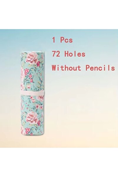 Choice A5 12/24/36/48/72 Hole Colorful Cloth Pencil Case Stationery Pencil St...