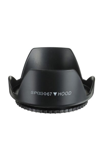 choice2 67mm Screwed Sunshade Lens Hood For Nikon Canon Fuji Olympus DSLR Cam...