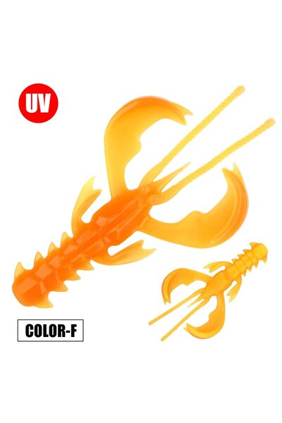Choice 4cm 20pcs per Box Color-F Spinpoler Agile Shrimp Soft Bait Fishing Lur...