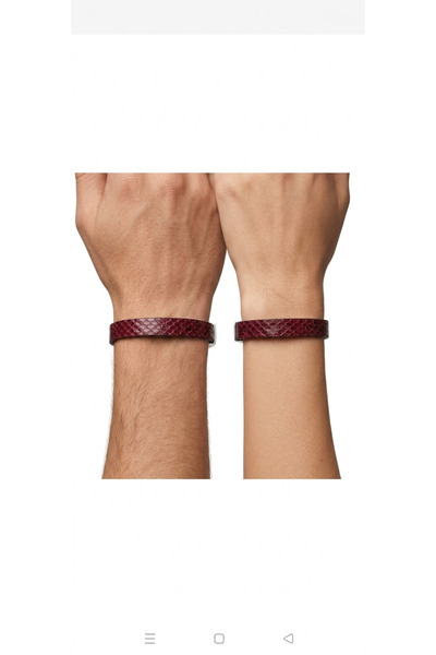 ENGIN Unisex Leopard Patterned Leather Bracelet