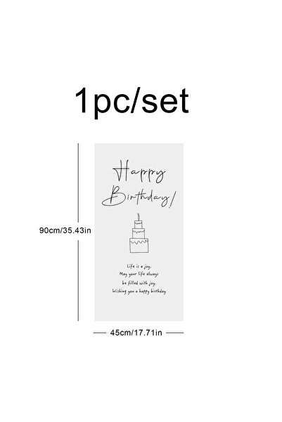 choice2 Fluorescence Yellow Happy Birthday Party background wall hanging clot...