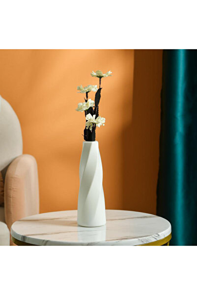 Choice WHITE Simple Vase Decoration Living Room Flower Arrangement Vase Dinin...