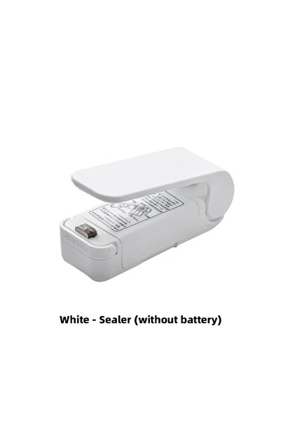 Choice WHITE 1pc Mini Handheld Snack Sealer,Compact ABS Plastic Bag Sealer fo...