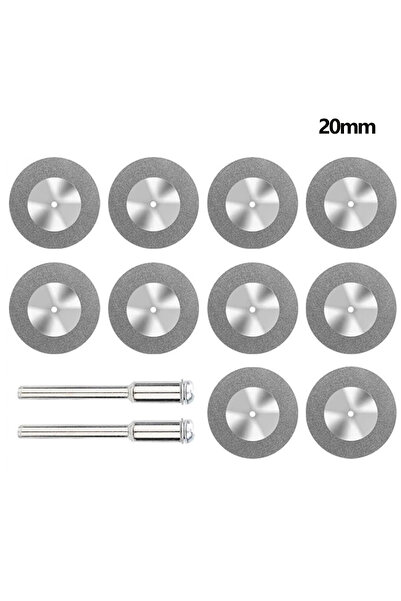 Choice4 20mm 12Pcs 20/22/30/40/50mm Diamond Cutting Disc Cut Off Rotary Tool ...