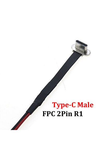 choice2 كابل مسطح مرن من نوع C بموصلات 2Pin و3Pin مع مقاومة، مناسب للهواتف ال...
