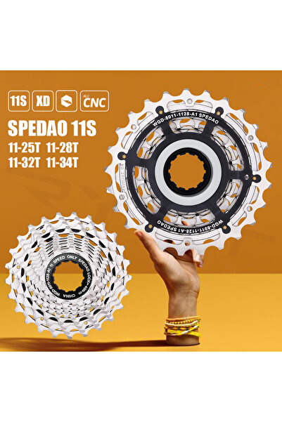 Choice 11-32T SILVER Ultralight SPEDAO SLR2 Road Cassette 11 Speed 11-25/28/3...