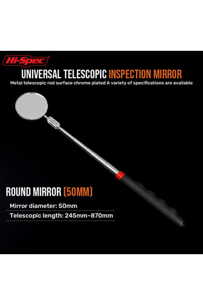 Choice3 13209 Extendible Inspection Rotatable Mirror Auto Telescoping Inspect...