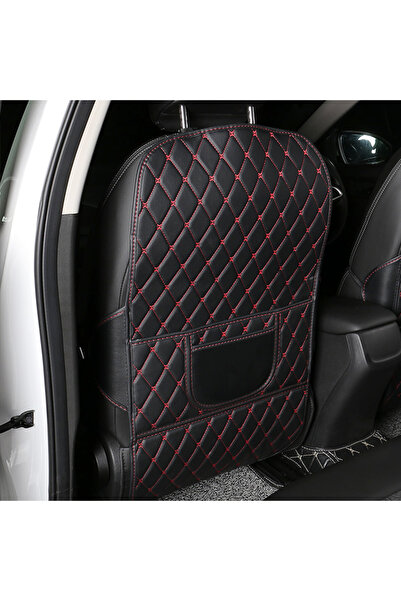Choice 1Pc Long style 2 New PU Leather Car Anti-Kick Mats Auto Seat Back Prot...