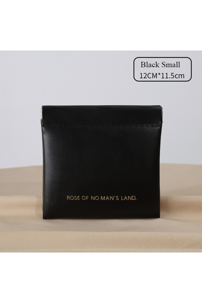 Choice Black Small 2026 Closed Bullet Bag Mini PU Earphone Storage Bag Candy ...
