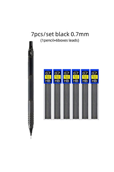 Choice1 0.7mm black set Low Center of Gravity Metal Mechanical Pencil Set 0.3...