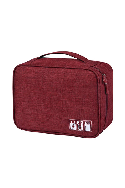 Choice 3Layer(28x9x21cm) Red Multi-functional Large Capacity Waterproof Digit...