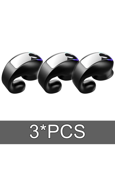 Choice1 Black 3PCS Bluetooth Earphone Clip On Monaural Inear Motion Stereo Bo...