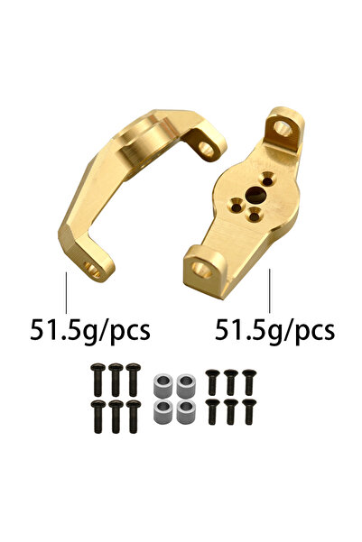 Choice 01 1/10 RC Crawler TRX-4 Brass Heavy Duty Counter Weight Set Portal Dr...