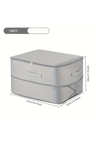 Choice1 Grey Heavy-Duty Self-Compressing Storage Bag - Portable Organizer for...