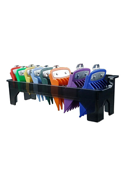 Choice8 8Pcs-Colorful-Black 8PC Professional Universal Hair Clipper Limit Gui...