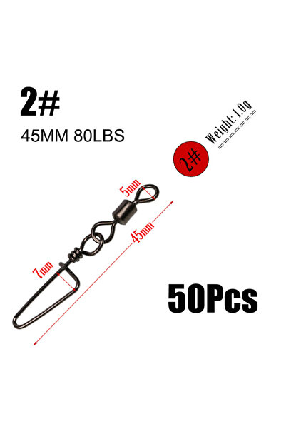 Choice 2 Sougayilang 50PCS Pike Fishing Accessories Connector Pin Bearing Rol...