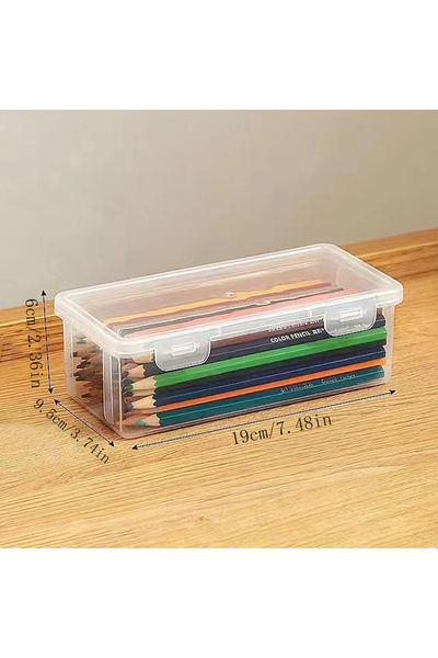 Choice Transparent 1pc Translucent PencCase Large Capacity Lightweight Conven...
