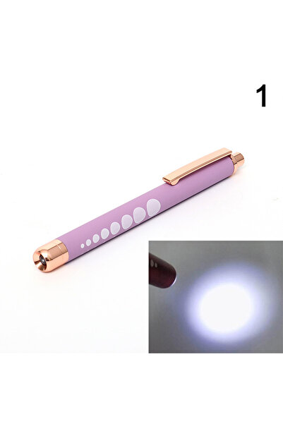 Choice 1 Purple ★★★LED Medical Penlight Flashlight With Pupil Gauge Pocket Cl...