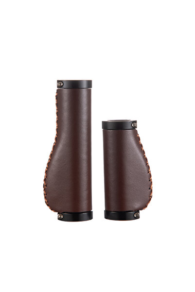 Choice LS-Drak Brown Mtb Grips PU Leather Bicycle Handlebar Sleeve Accessorie...