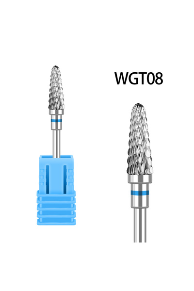 Choice28 WGT08 Tungsten Steel for nail Drill Bit Spiral Pattern,for nail Buff...