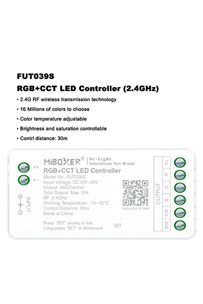 Choice FUT039S RGBCCT Miboxer FUT035S FUT036S FUT037S FUT038S FUT039S 2.4GHz ...
