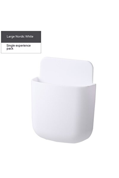 Choice White Remote Control Holder Wall Mounted, Self-Adhesive Wall Mount Pho...