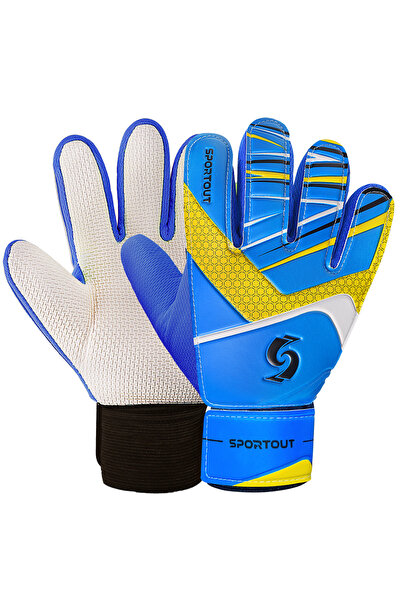 Choice 5 Blue Sportout Kids Goalkeeper Gloves, Soccer Gloves with Double Wris...