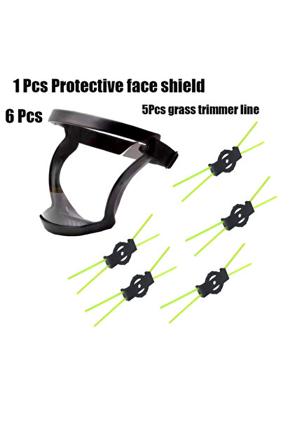 Choice 6 Pcs Full-Face Transparent Protection Mask with Adjustable Buckle - R...