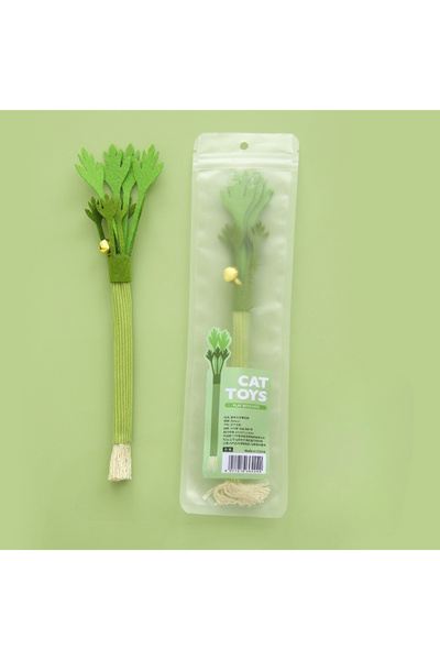 Choice 1pc celery 1 Set Cat Chew Toy with Bell Bite Resistant Interactive Kit...
