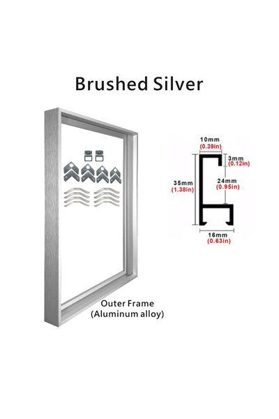 Choice 30x40cm Silver 8 Colors 40x50 30x40cm Canvas Picture Metal Aluminum Ou...
