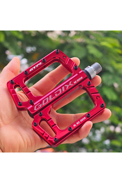 Choice Red Pedal GOLDIX New 3-Bearing Sealed Bearing Pedals for Mountain and ...