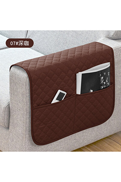 Choice 1PC 50x110 cm A4 Coffee 1PC Sofa Armrest Covers with Pockets Water Rep...