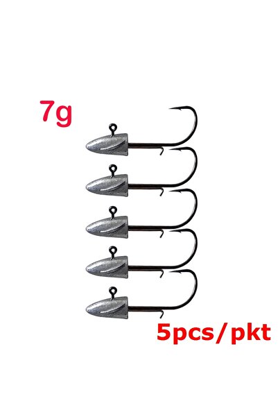 Choice 7g 5pcs 10pcs/pkt Swim Bait Soft Fishing Lure 7.5mm 2.1g Jig head hook...