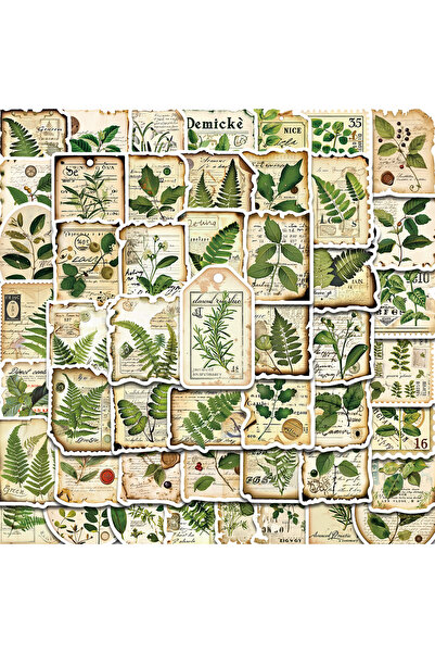 Choice 50PCS 50PCS Fragmentation Of Botanical Garden Labels Stickers Notebook...